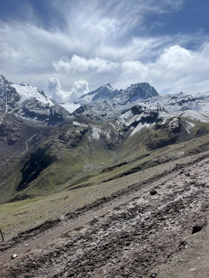 Peak of Rainbow Mountain near Cusco, Peru