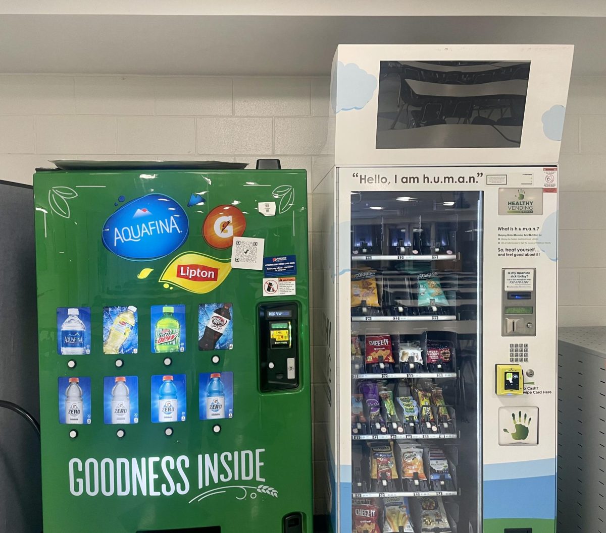 Drink and snack vending machines in the Atrium