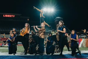 The Fabulous Marching Cavaliers performing in the Virginia Marching Band Cooperative State Championships on Nov. 2