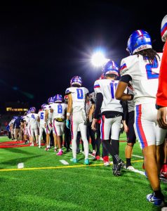 The Cavaliers at their final game of the season against Salem on Nov. 8