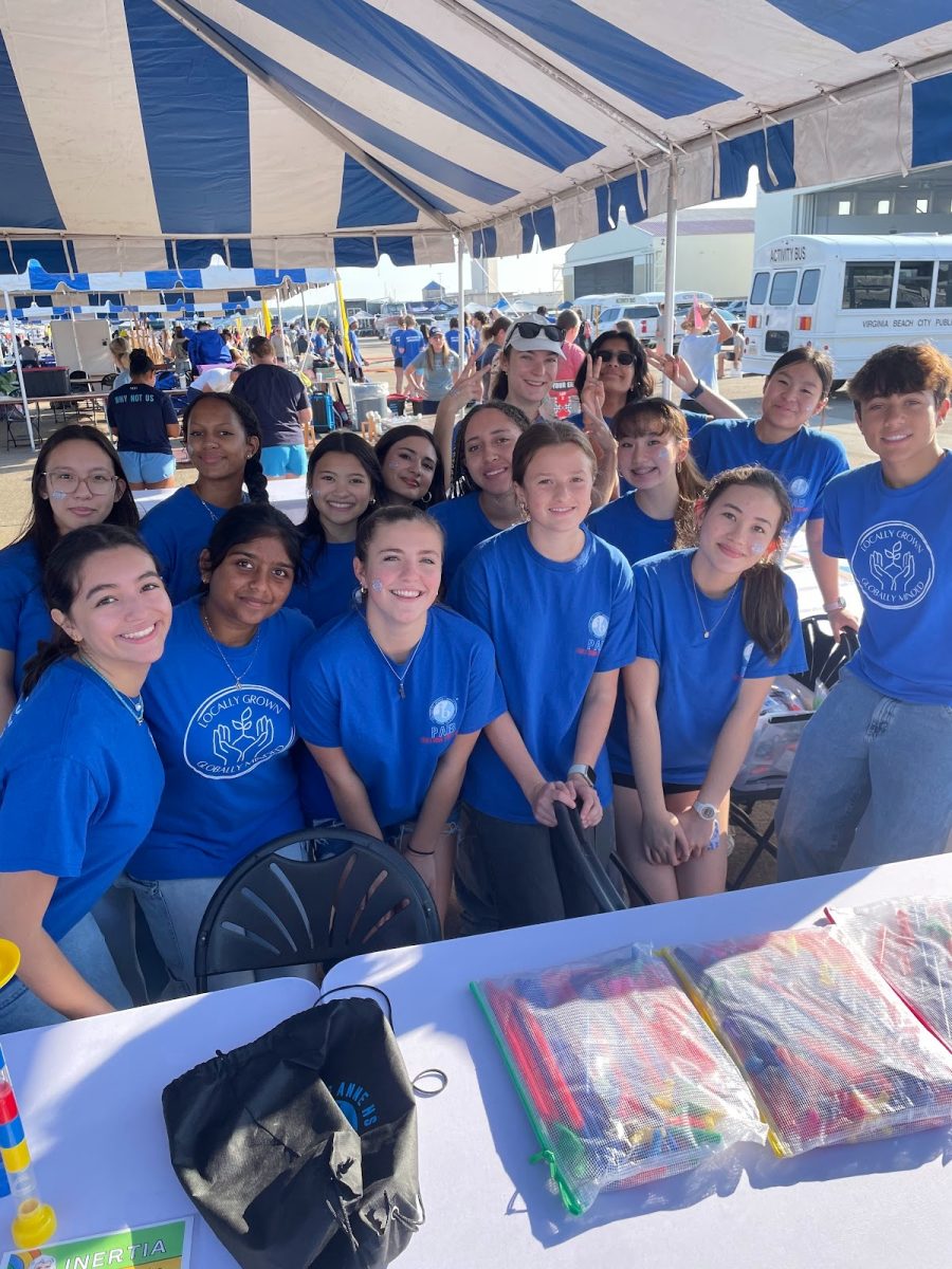 IB Ambassadors at the Oceana Air Show during STEM day